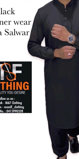 Designer wear Black Kurta Salwar